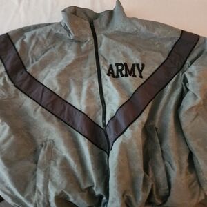 Men's Military Style Jacket in Gray and Black
